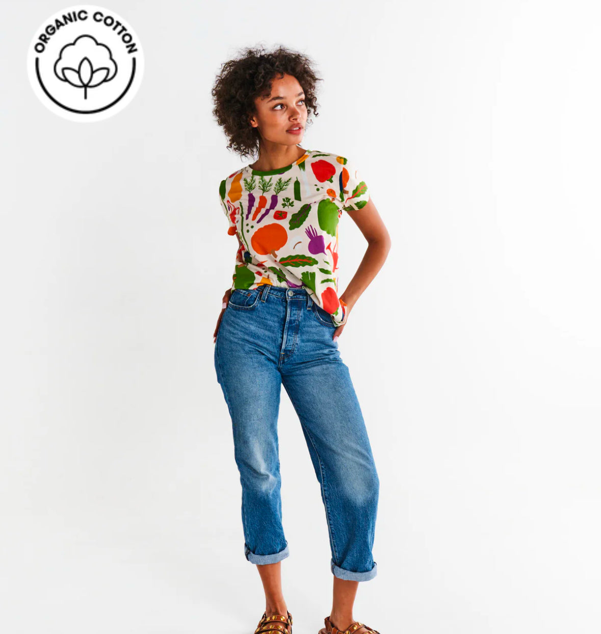 KIP&CO X STEPHANIE ALEXANDER Stephanie’s Harvest Adult Organic Cotton T-Shirt