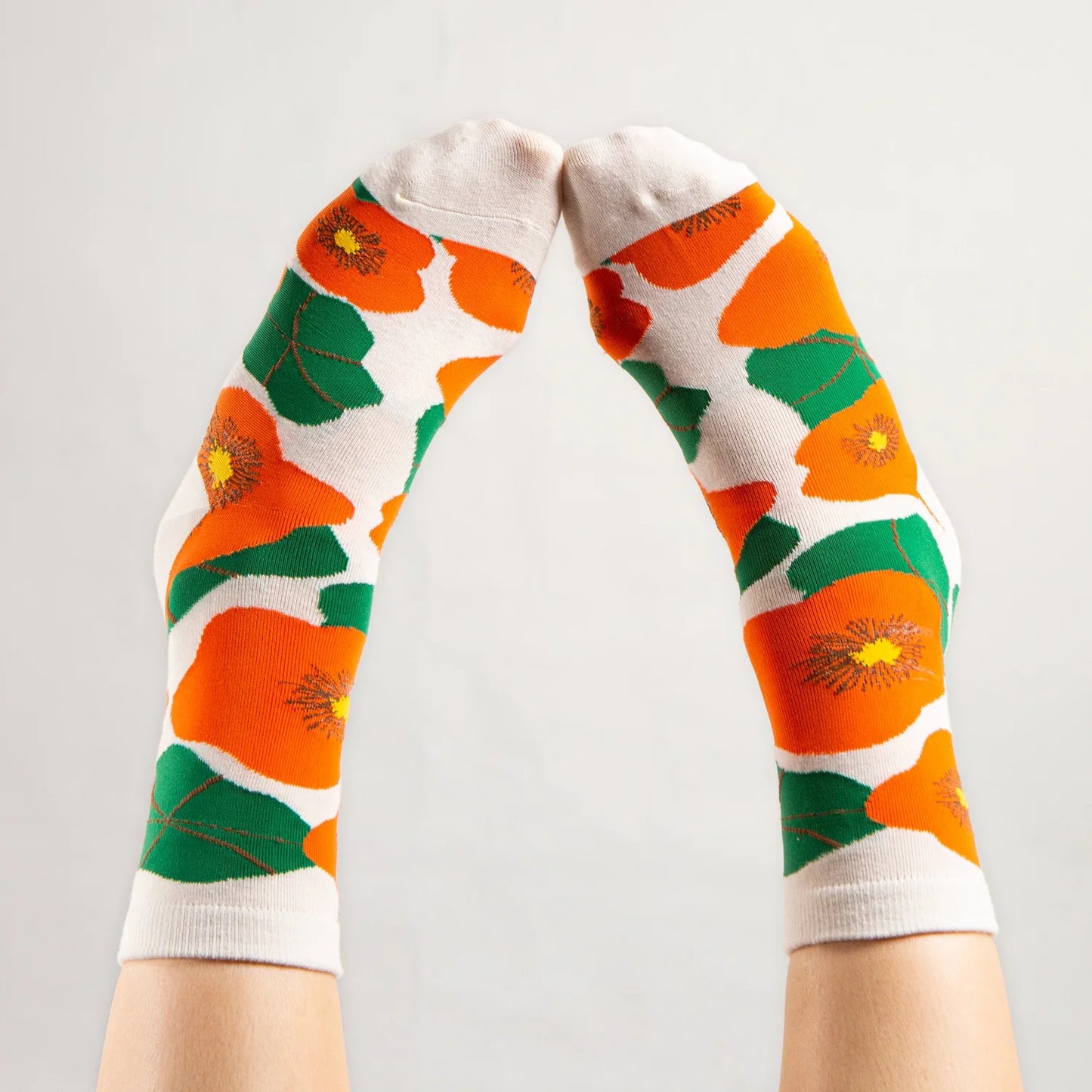Hello Maë Nasturtium Socks - Off White