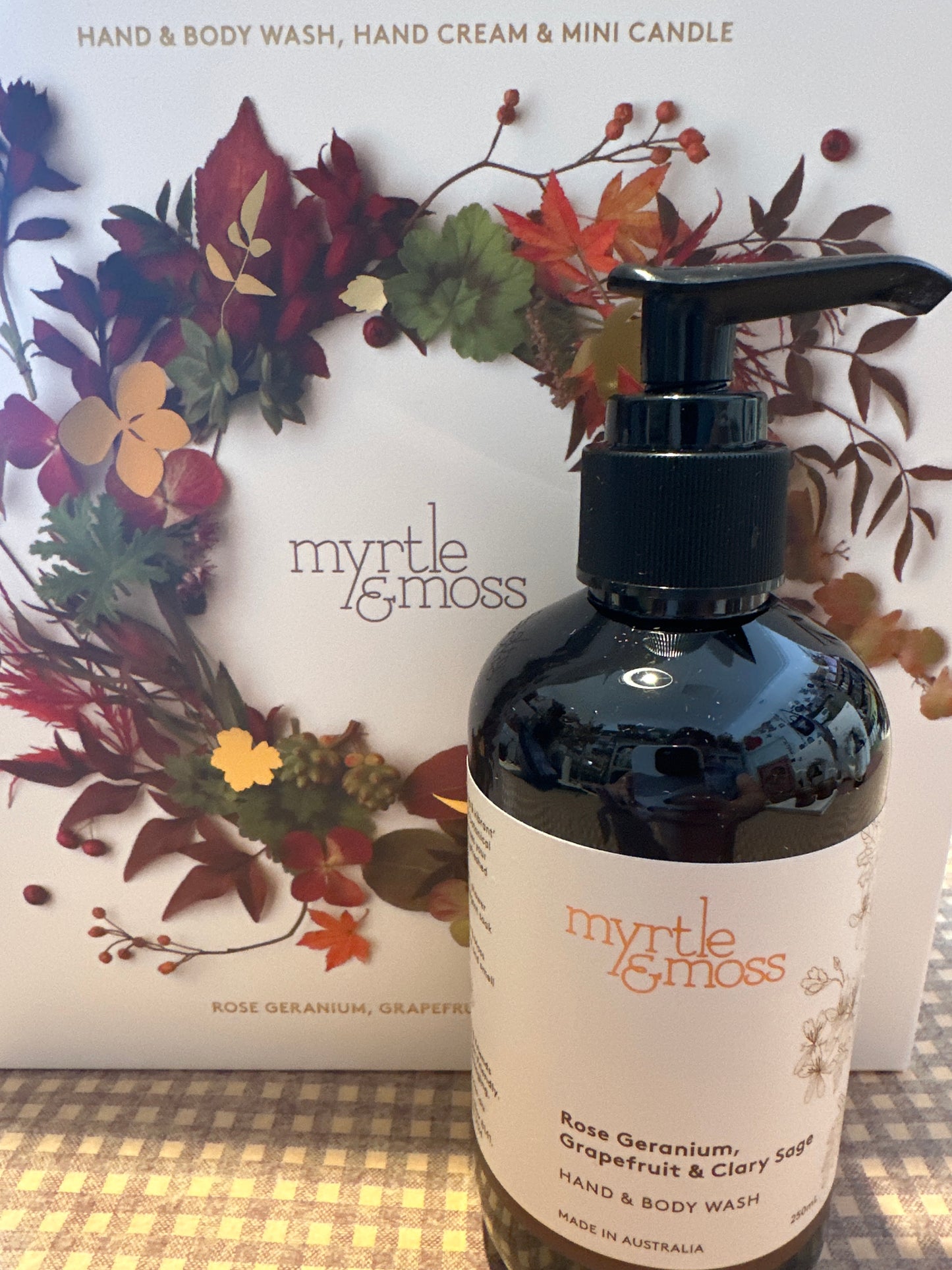 Myrtle and moss 250ml hand and body wash