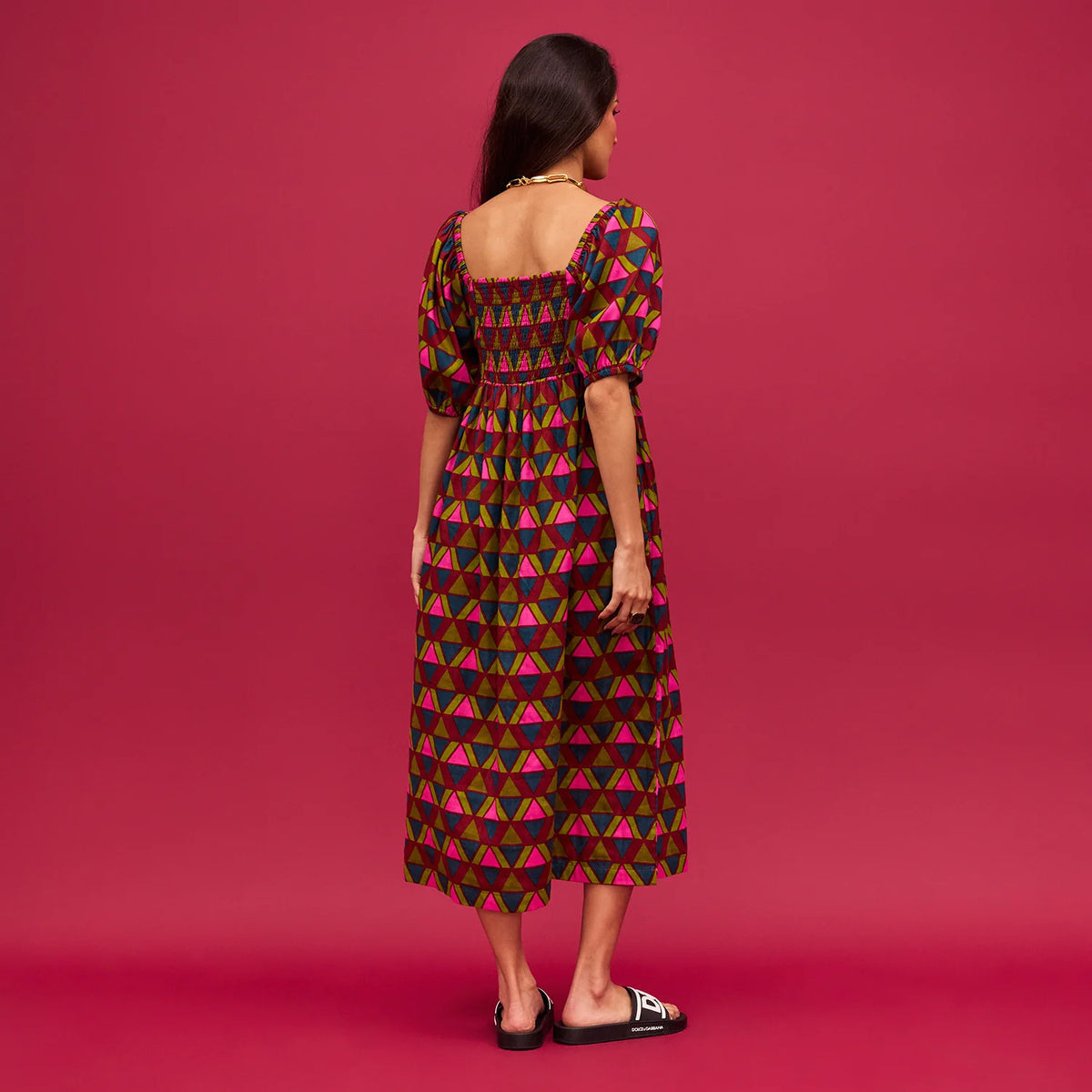 Sage and Clare Pirro Puff Sleeve Maxi Dress