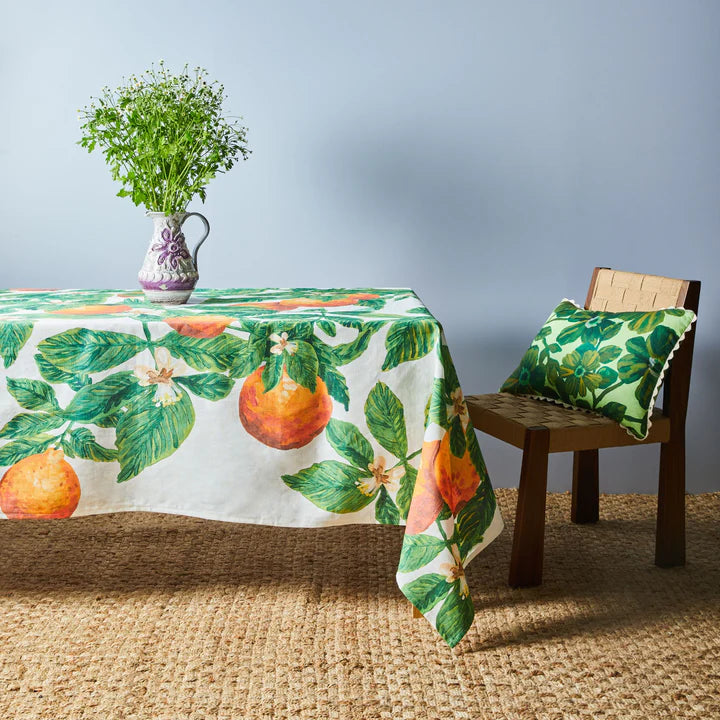 Tangelo Multi Linen Tablecloth - Medium