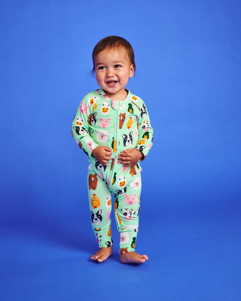 Kip and Co Organic Long Sleeve Zip Romper