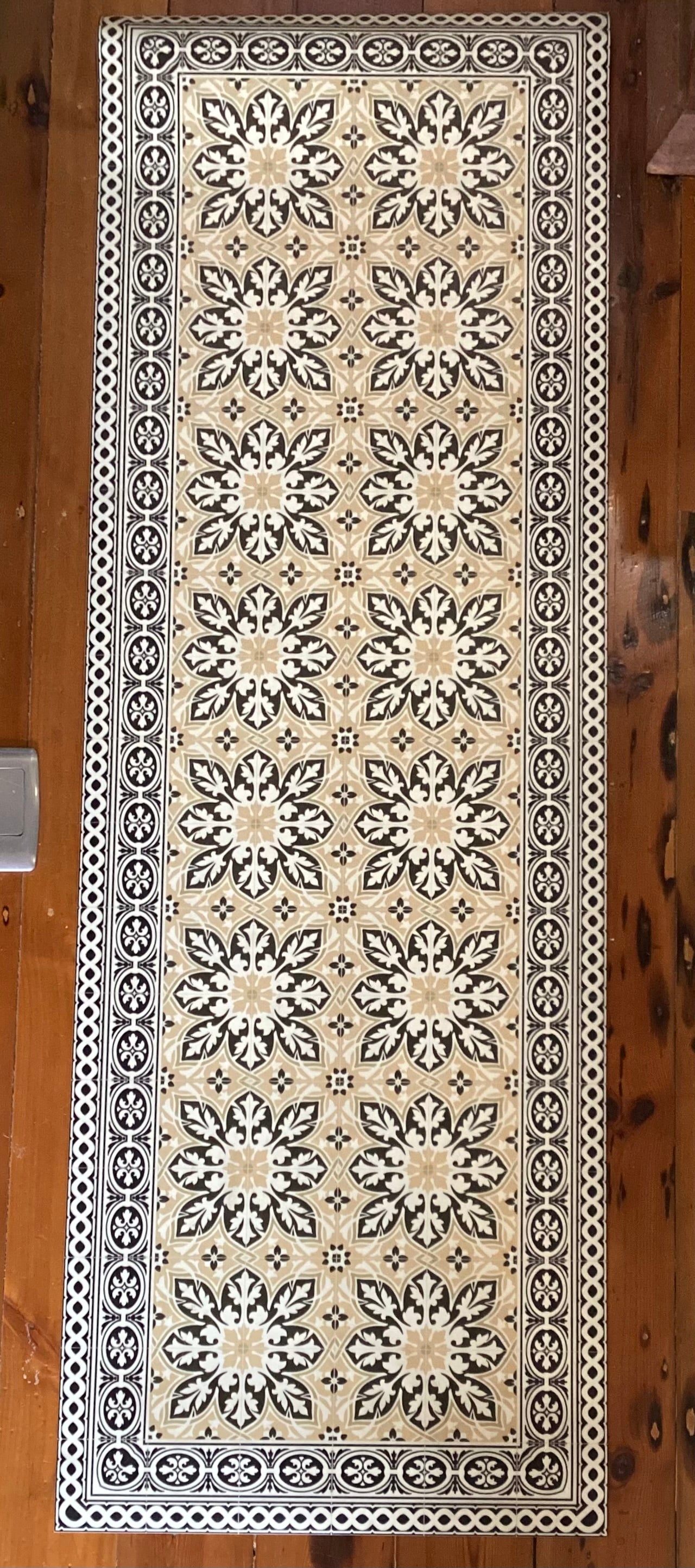 Beija Flor - India Sun Flower Vinyl Runner (60cm x 180cm)