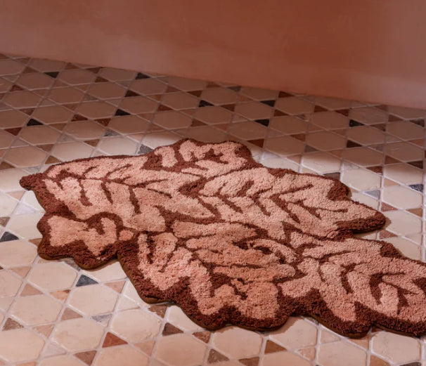 Bonnie and Neil - Leaf Bath Mat