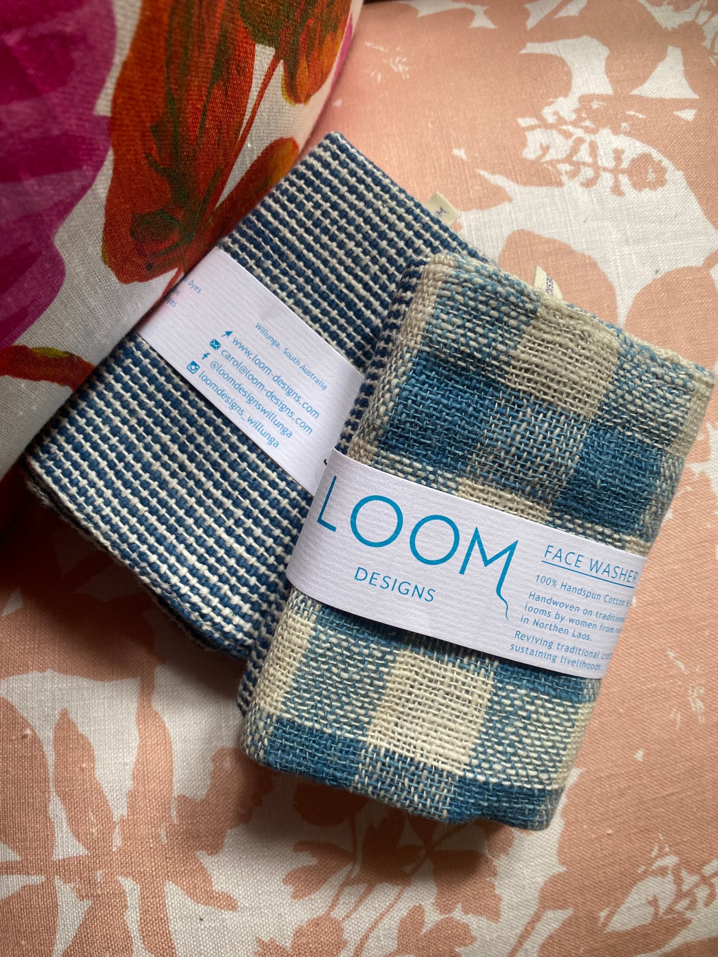 Loom Cotton Face Washers - 2 pack