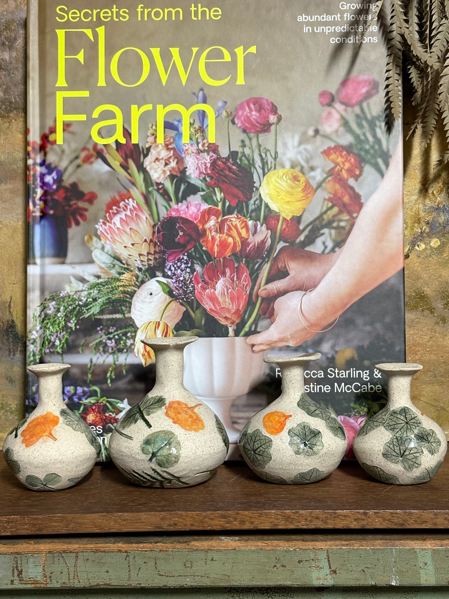 Handmade Ceramic Bud Vases - Nasturtium