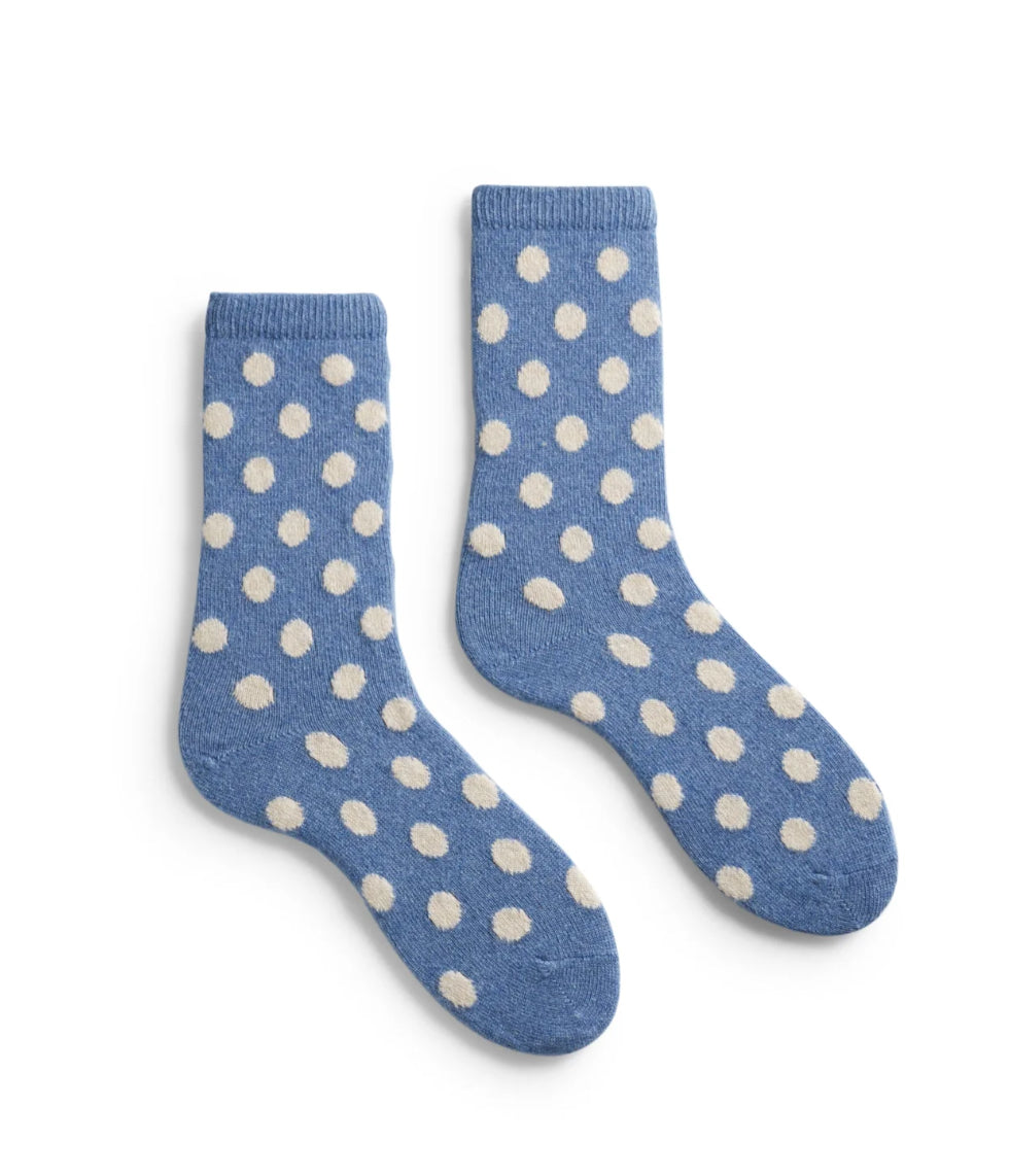lisa b Women’s Merino Wool and Cashmere Socks - Dot