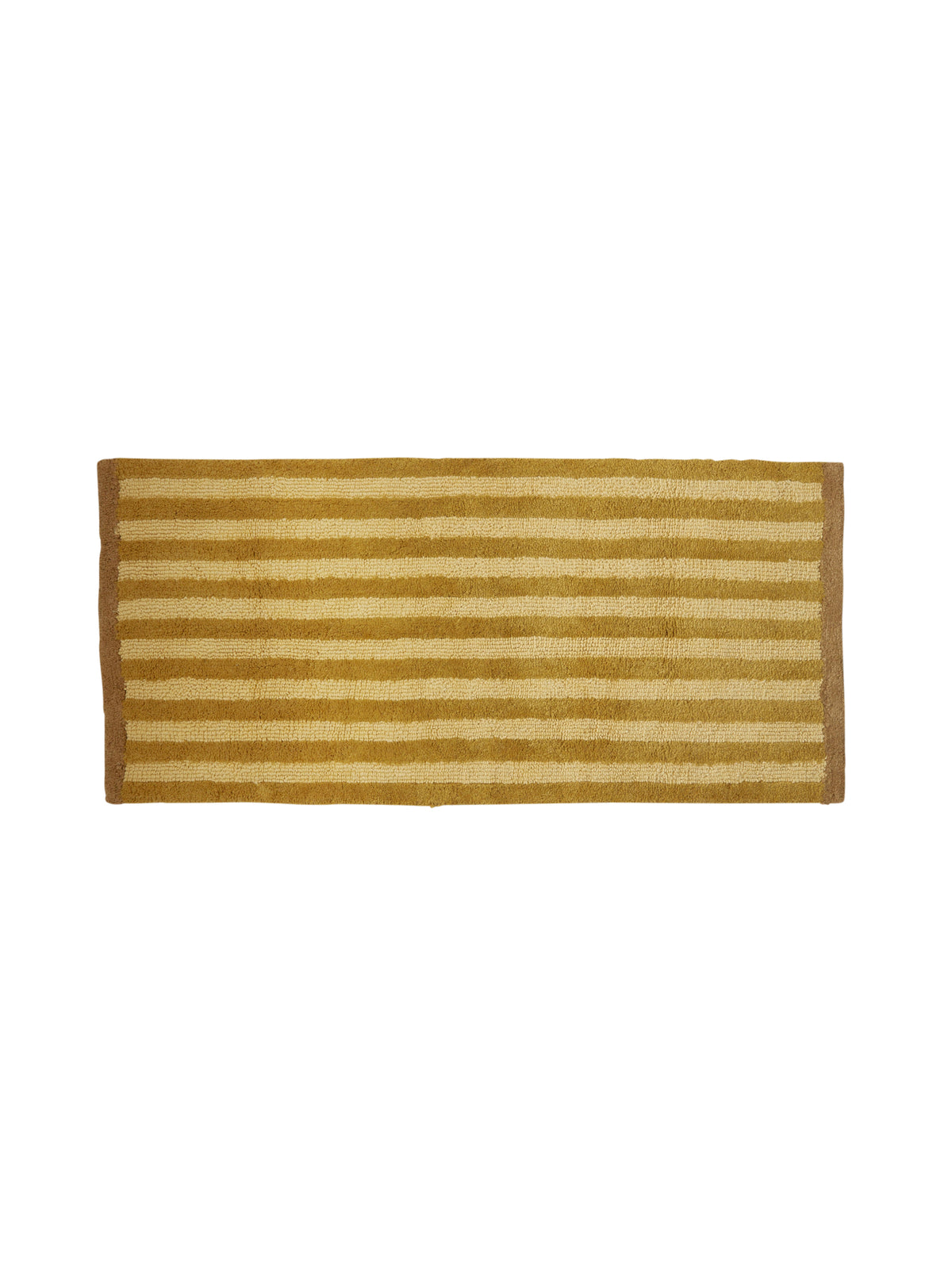 Stripe Mustard Long Bath Mat