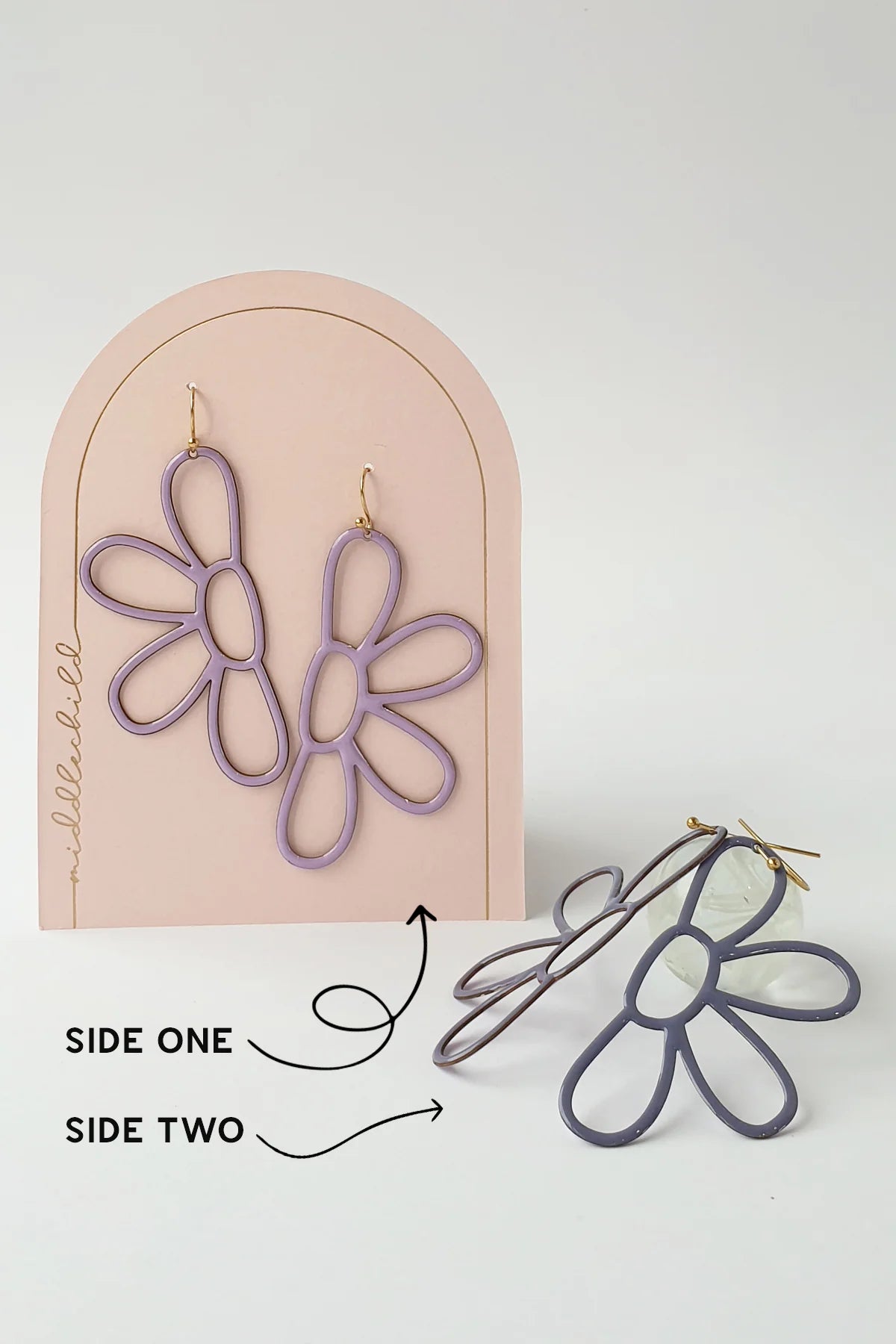 Middle Child Dandy Line Earrings - Various Colours