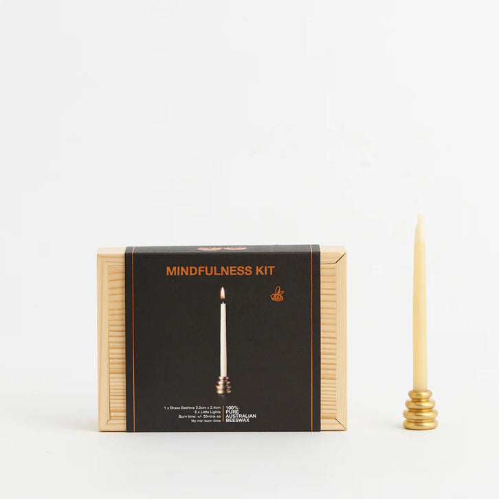 Queen B Beeswax Candles - Mindfulness Kit