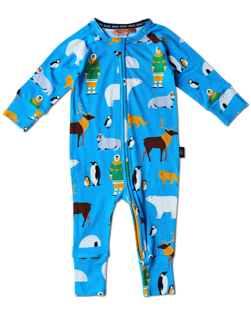 Kip and Co Organic Long Sleeve Zip Romper