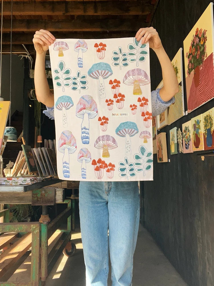 Paper Hands Art Tea Towel - Various