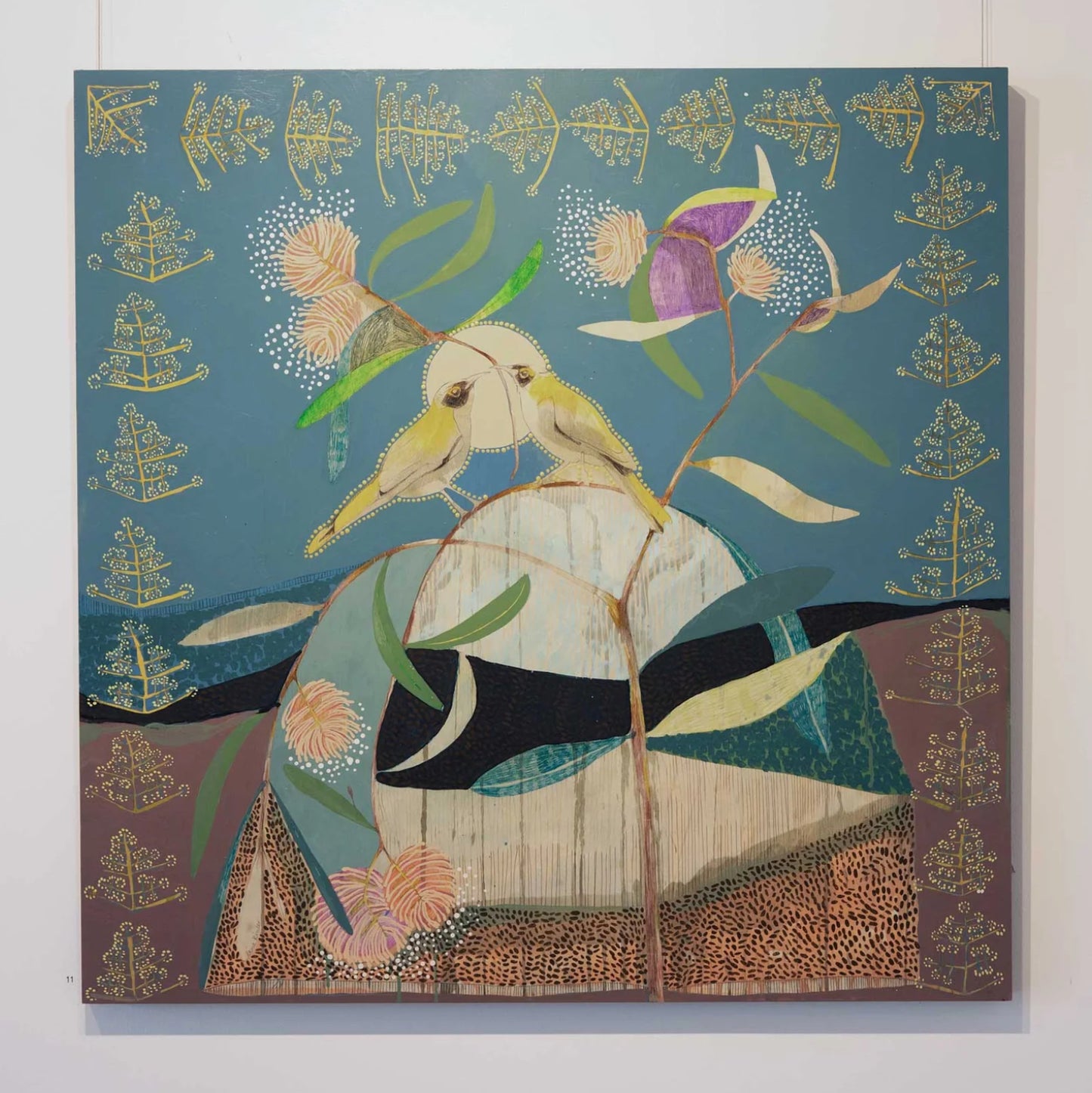 Dana Kinter limited edition print - “faith, white naped honeyeaters and eucalyptus”