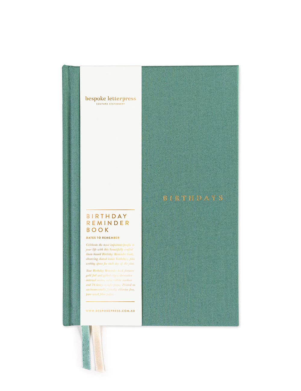 Bespoke Press Birthday Reminder Book