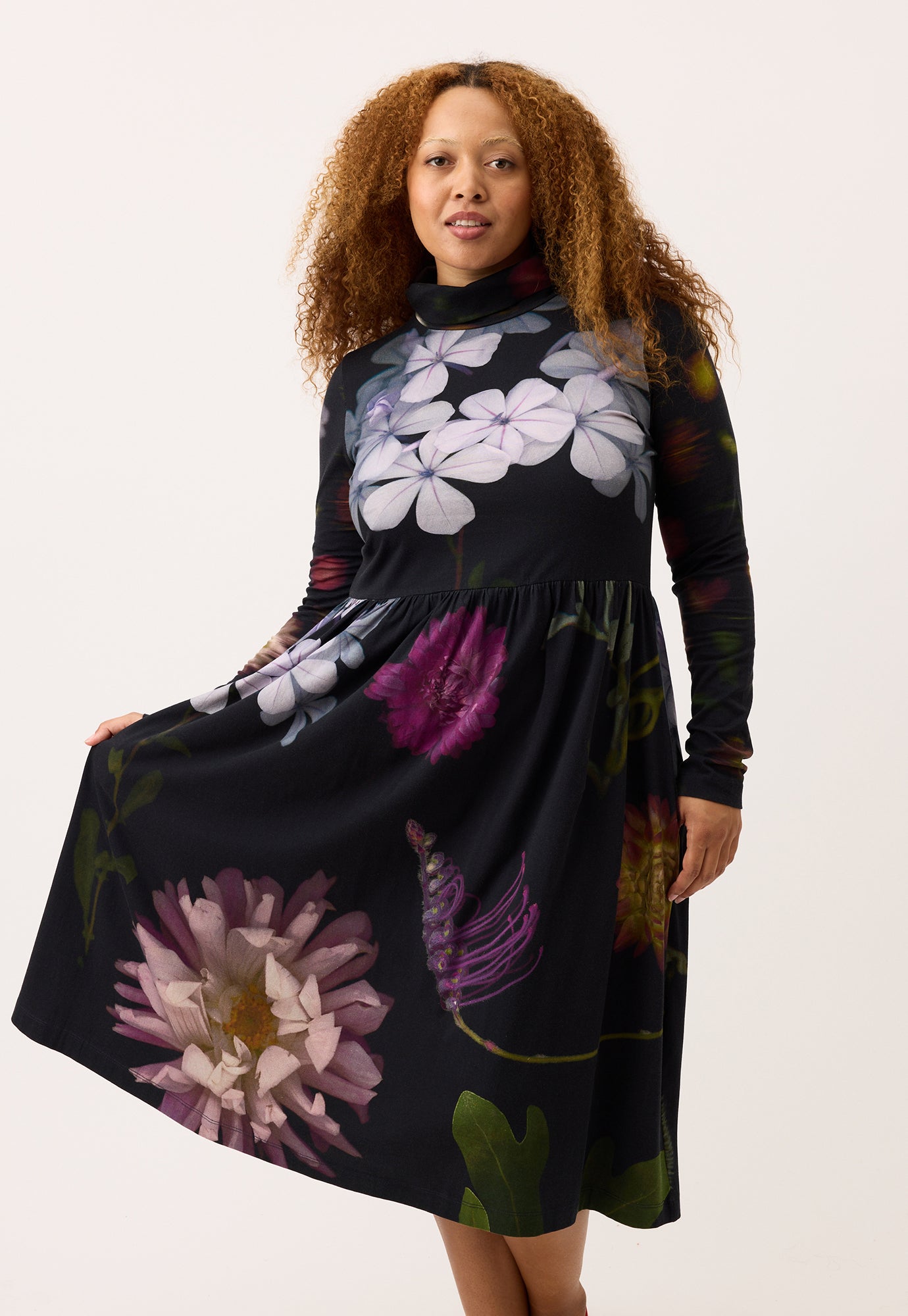 Nancybird Posy Skivvy Dress - Floratone