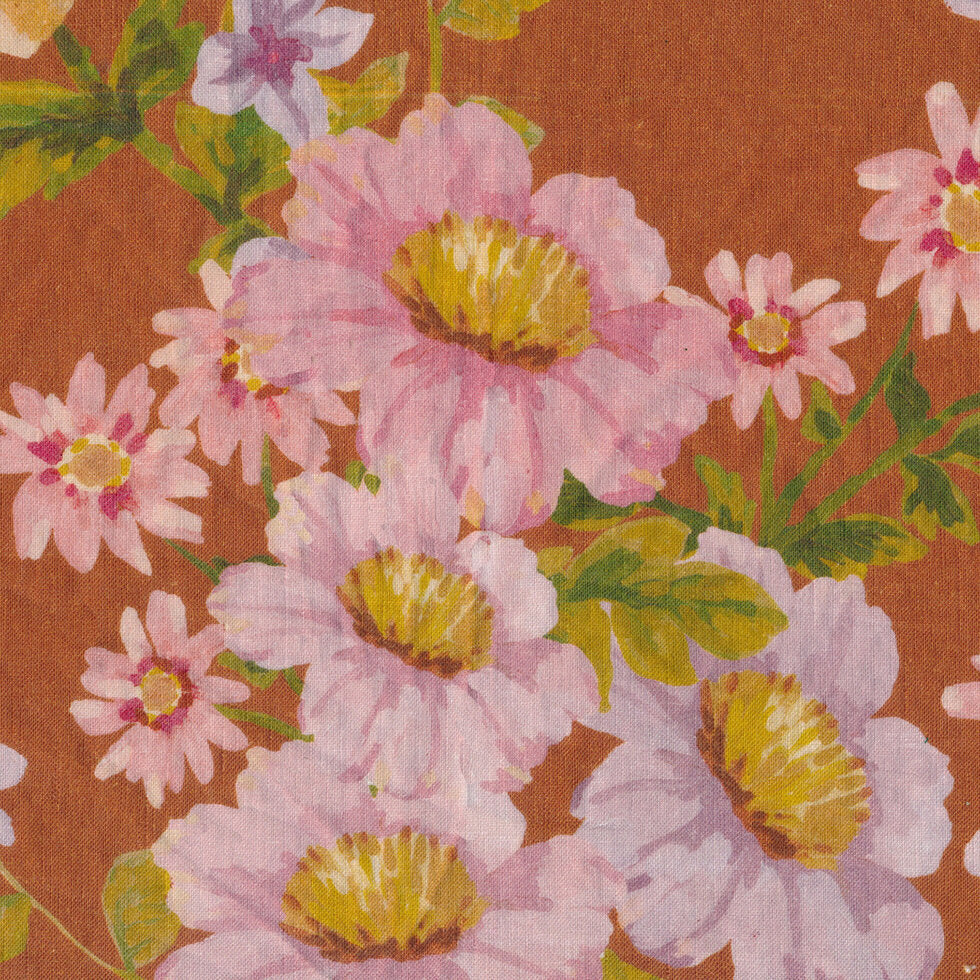 Bonnie and Neil Buttercup Rust Fitted Sheet