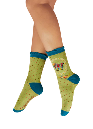 POWDER Letter Socks