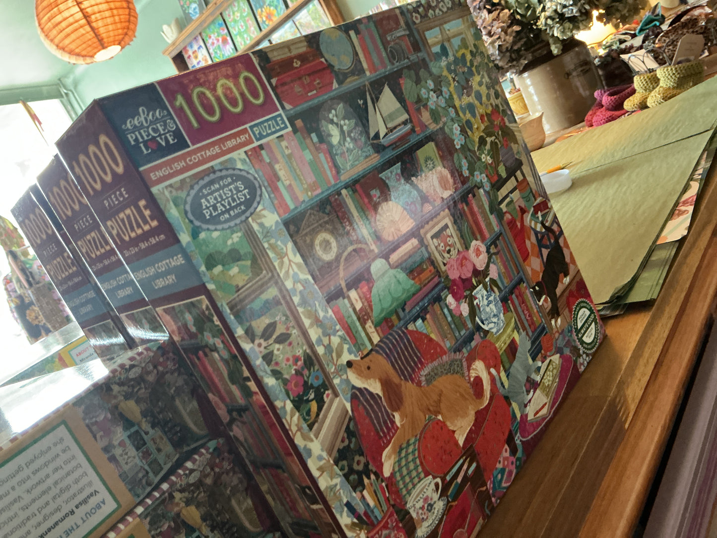 Eeboo 1000 piece puzzle - English Cottage Library