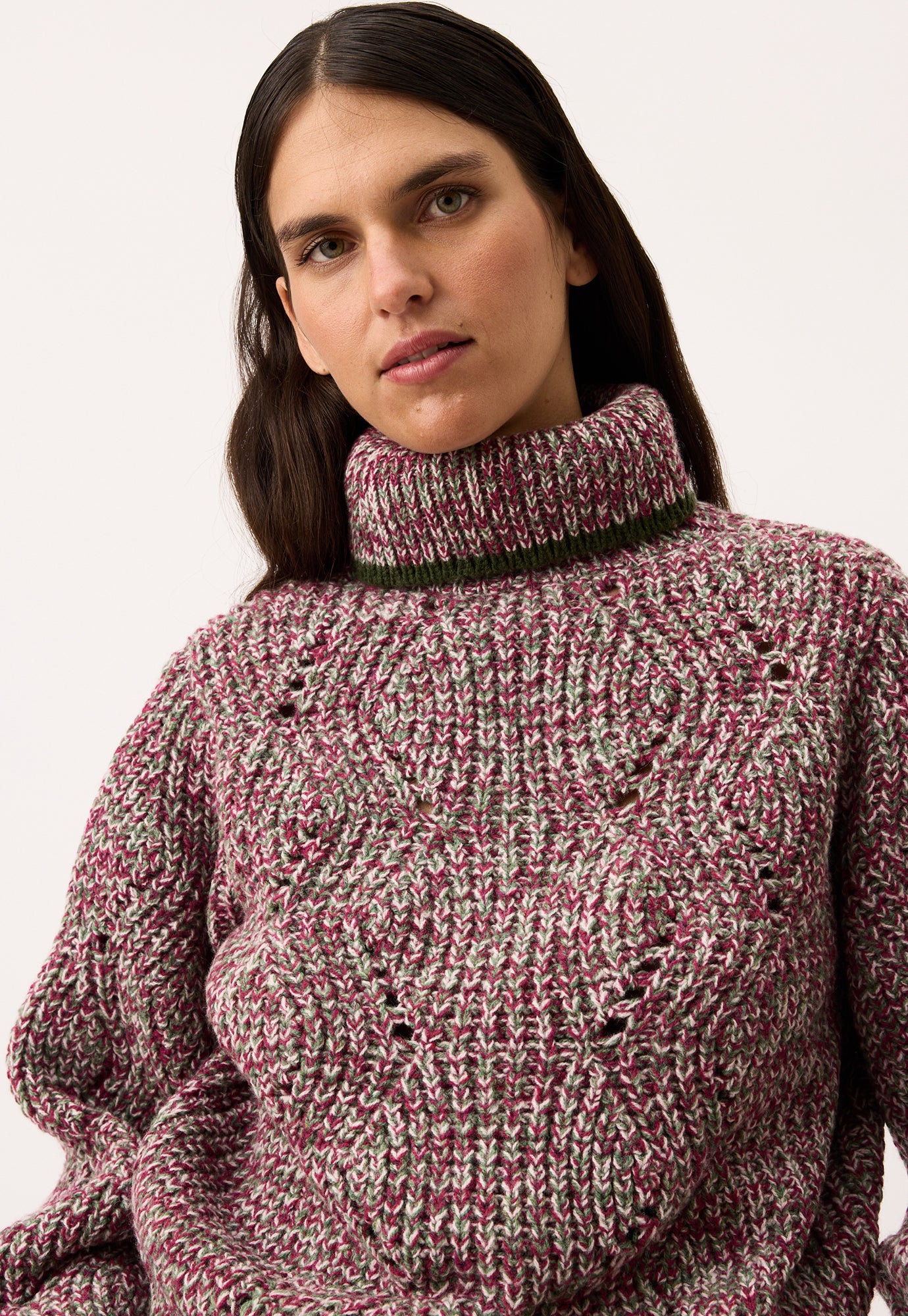 Nancybird Cara Roll Neck Knit - Blushwood