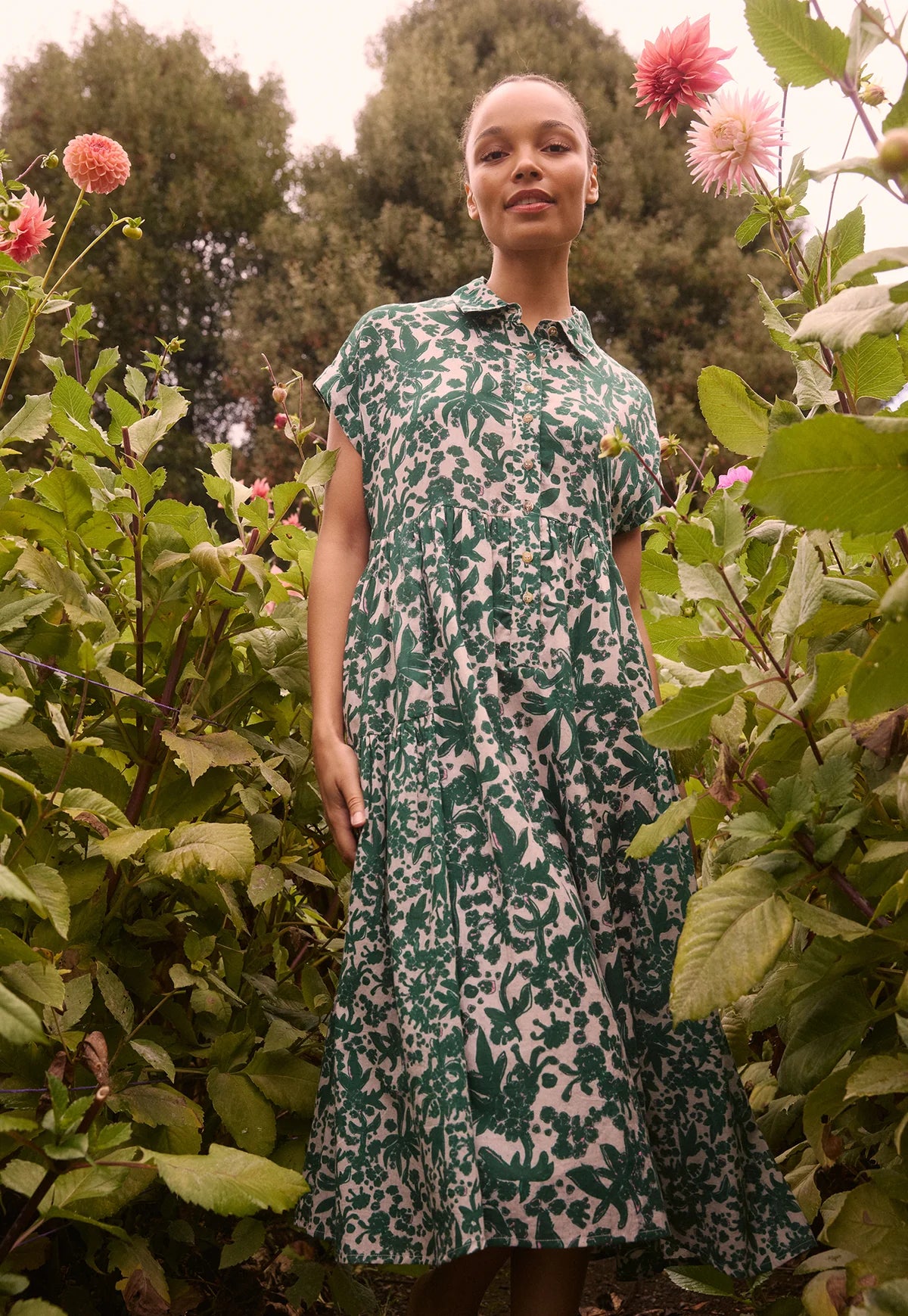 Nancybird Maja Dress - Parsley