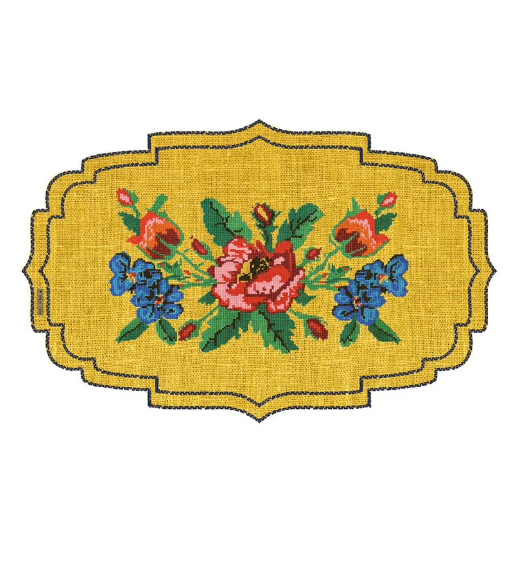 BEIJA FLOR - GOBELIN YELLOW CUTOUT VINYL PLACEMAT