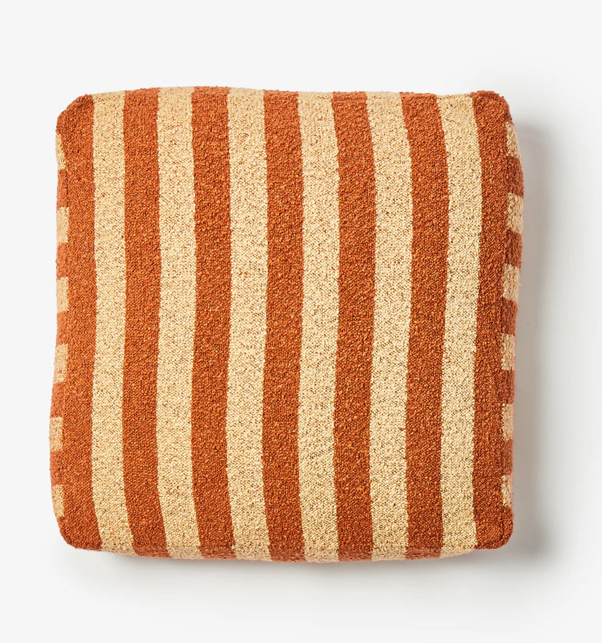 Bonnie and Neil Boucle Stripe Floor Cushion