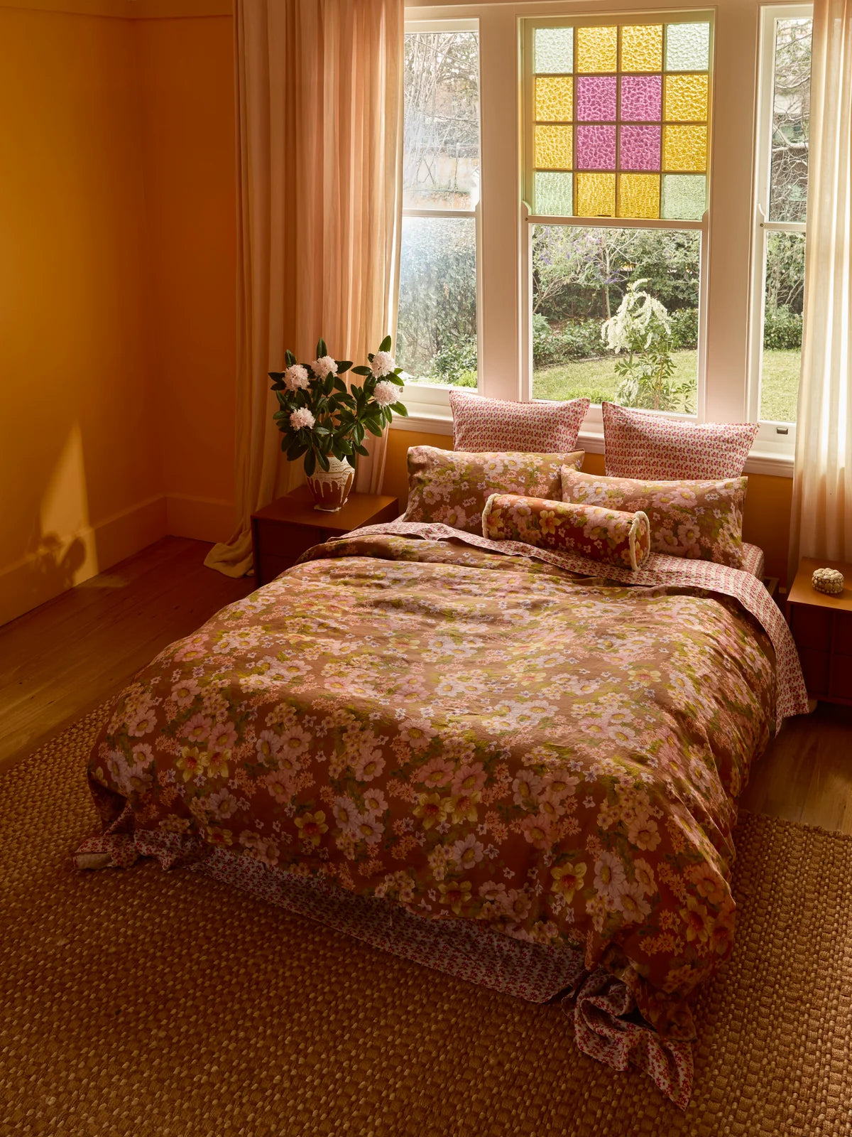 Bonnie and Neil Buttercup Rust Quilt Cover
