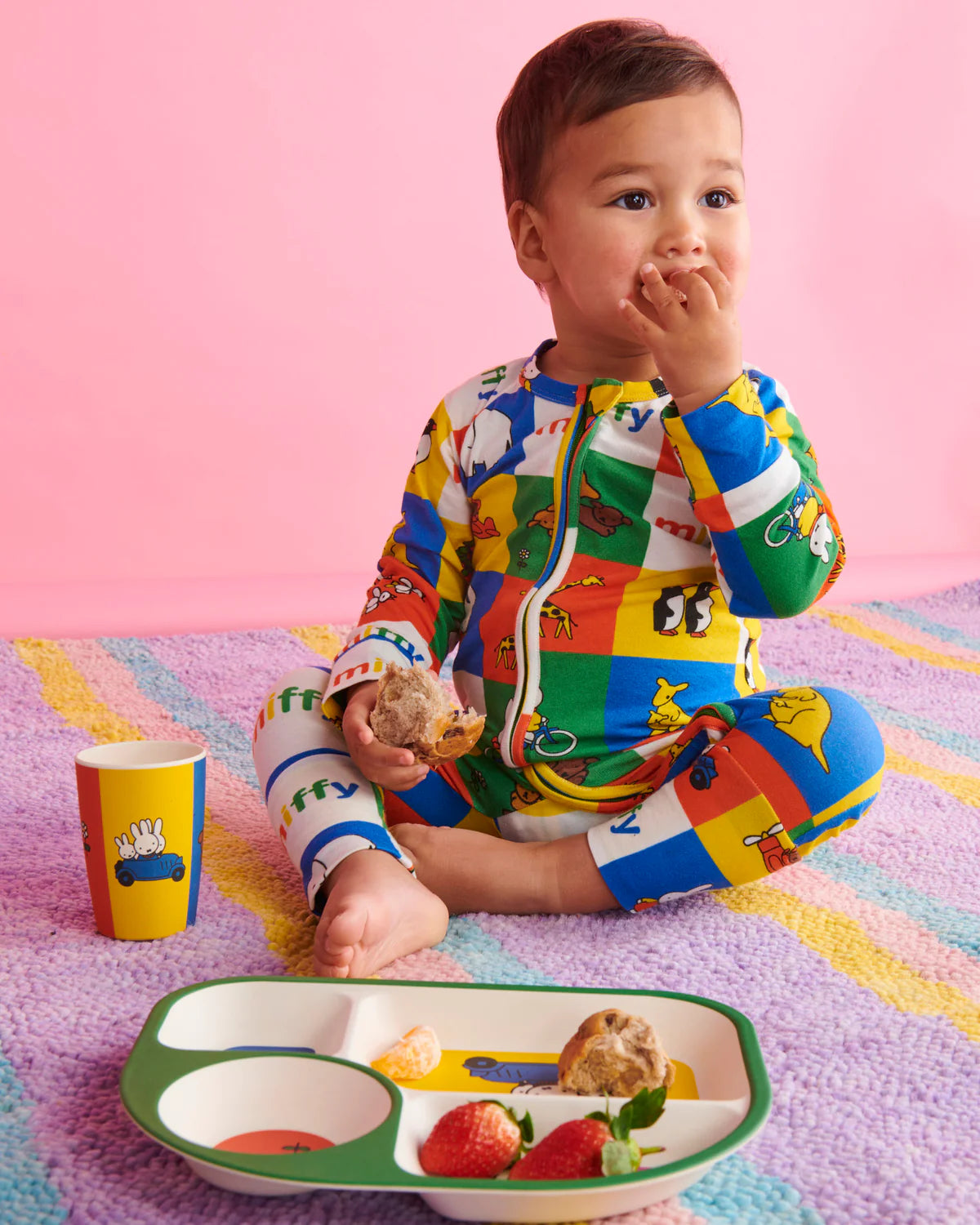 KIP&CO X MIFFY MIFFY'S ADVENTURES BENTO TRAY & CUP SET