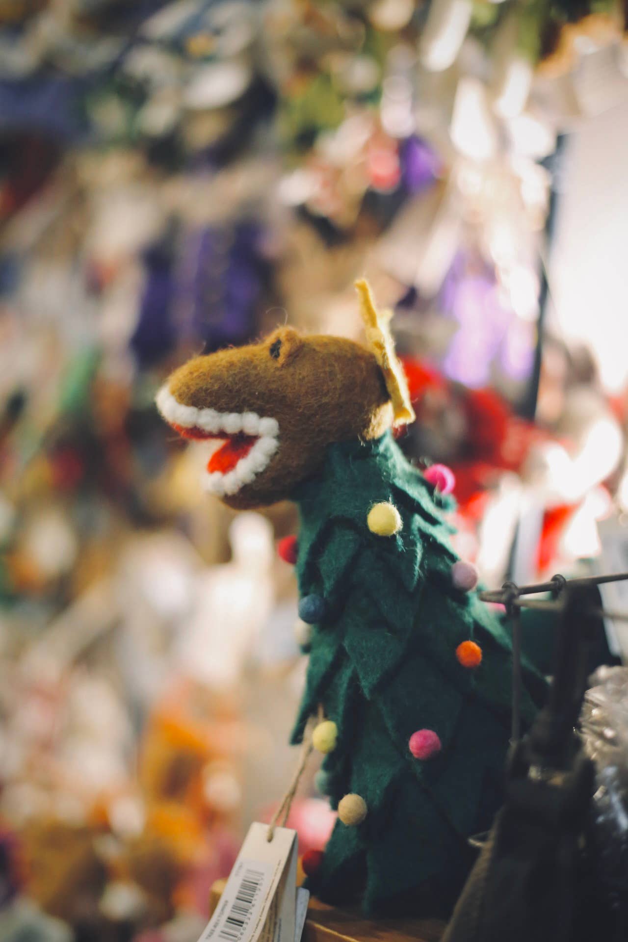 Handmade Felt Tree-Rex Christmas Tree Topper
