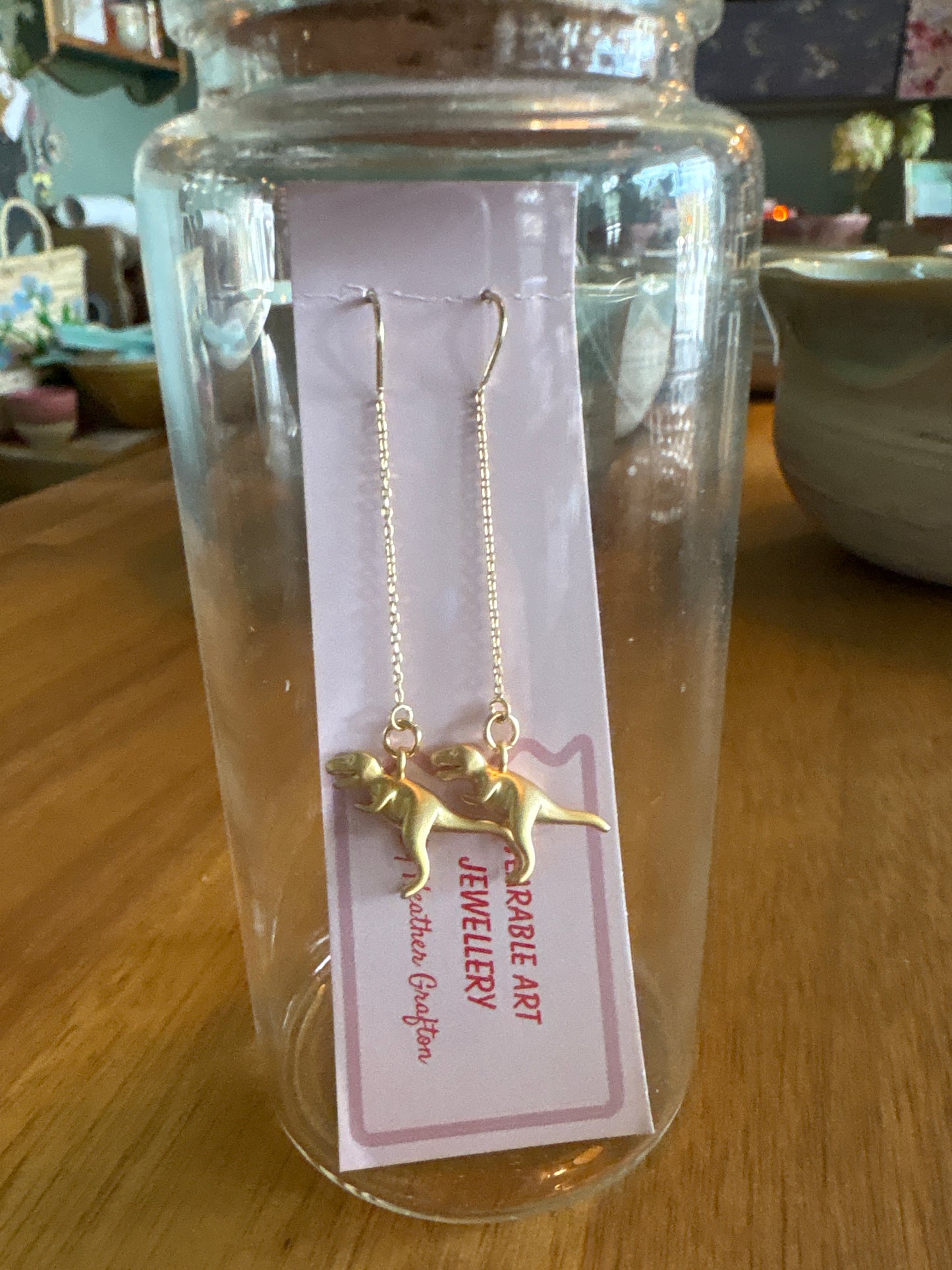 T-Rex Thread Earrings