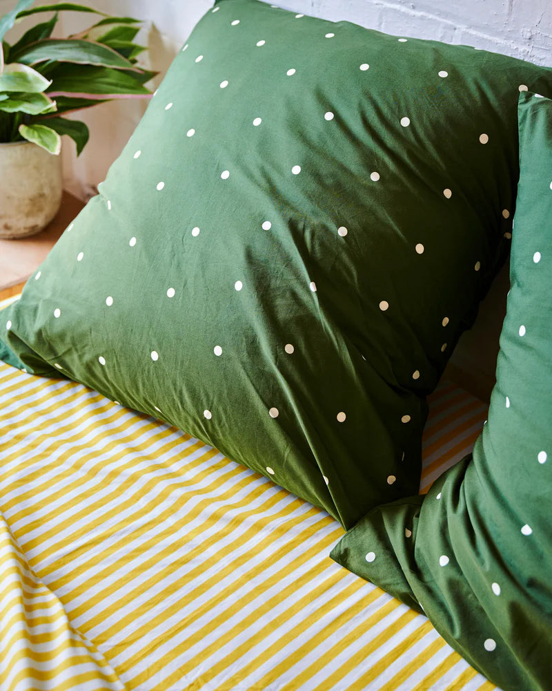 Polkadot Cactus Cotton Pillowcases