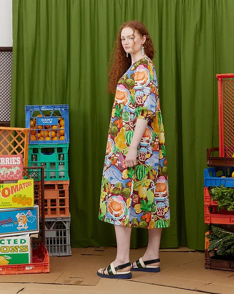 Togetherness Cascade Dress - Sunday Market
