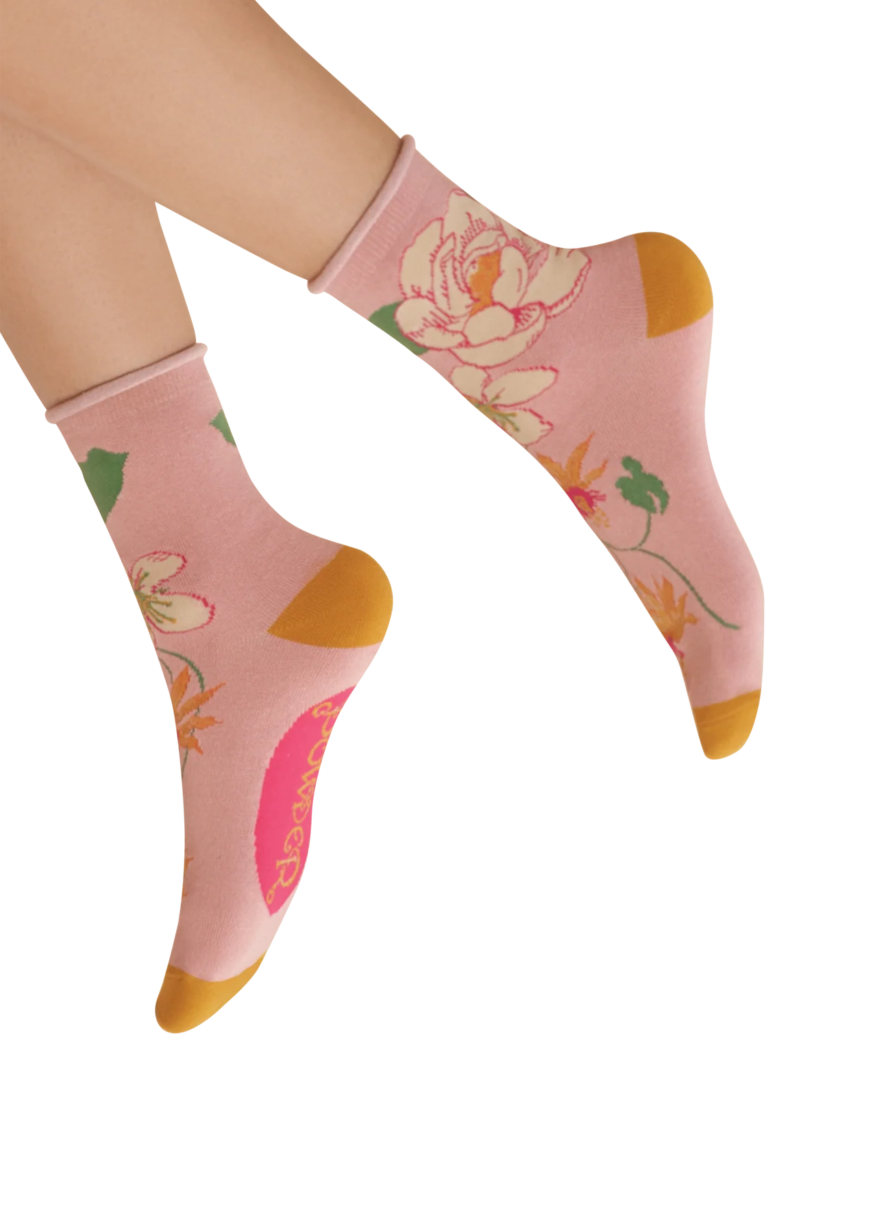 Powder Tropical Flower Socks - Various colours