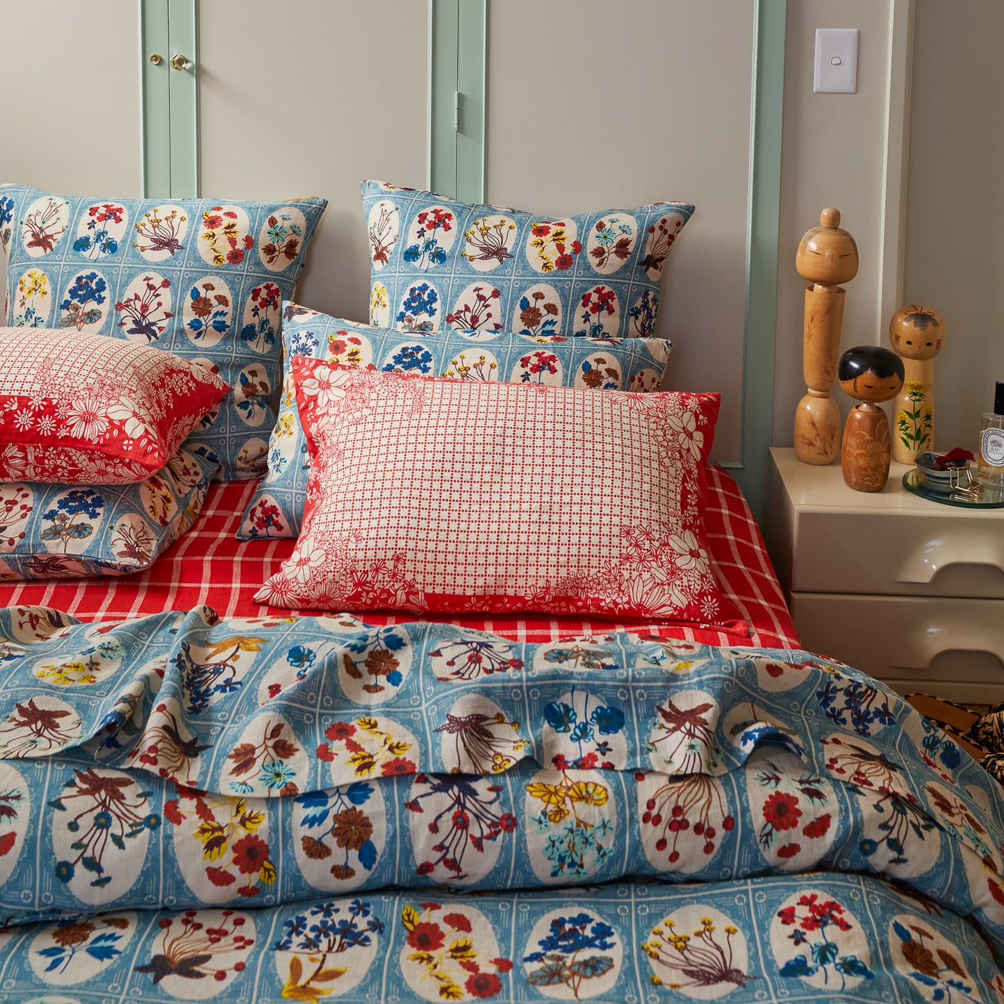 Sage and Clare Mallorie Linen Pillowcases