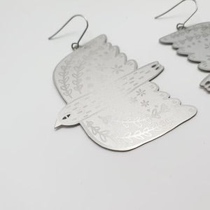 Denz earrings - Dove dangles(silver)