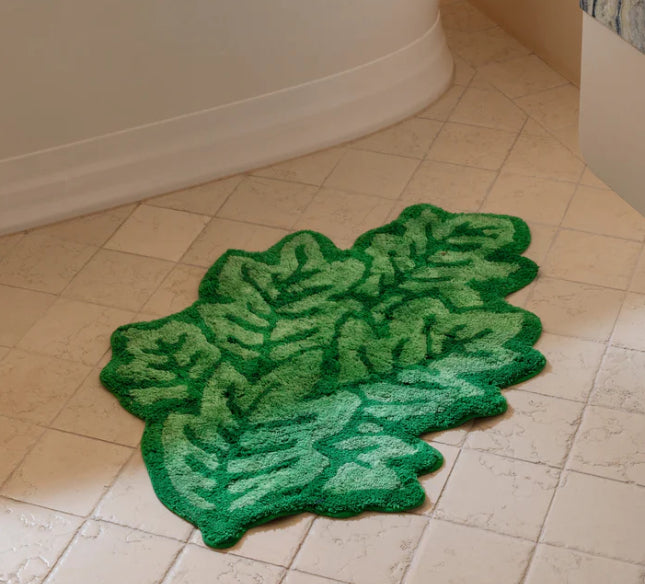 Bonnie and Neil - Leaf Bath Mat