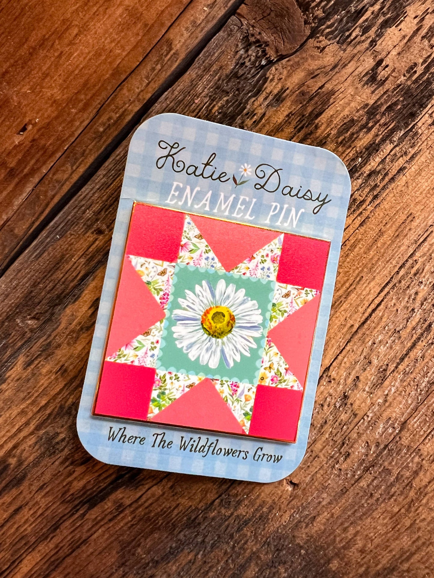Quilt Square Enamel Pin