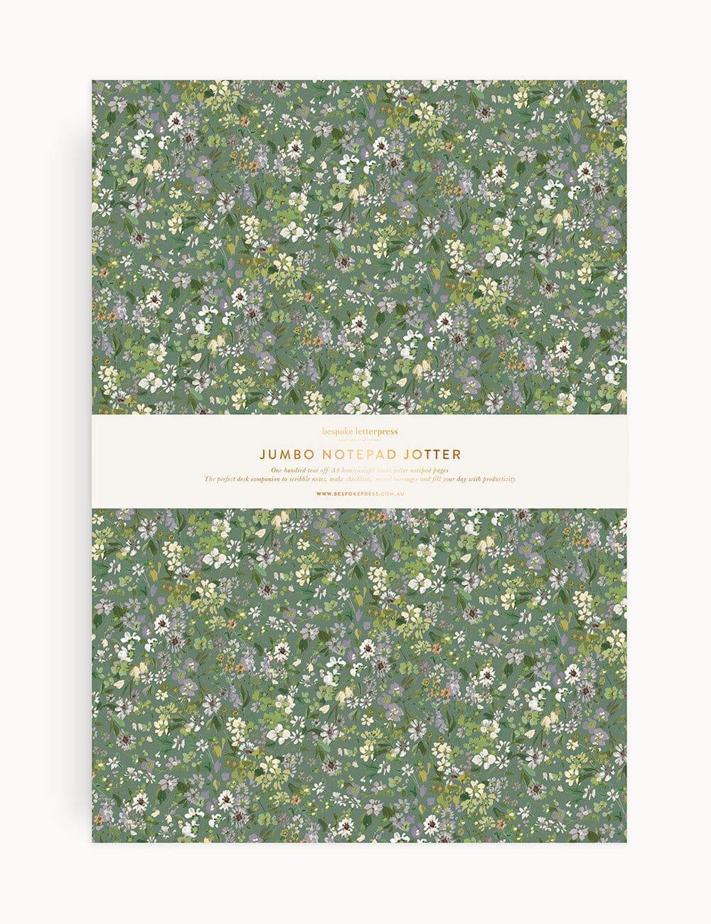 Bespoke Letterpress - Summer Perennials Notepad Jumbo Jotter