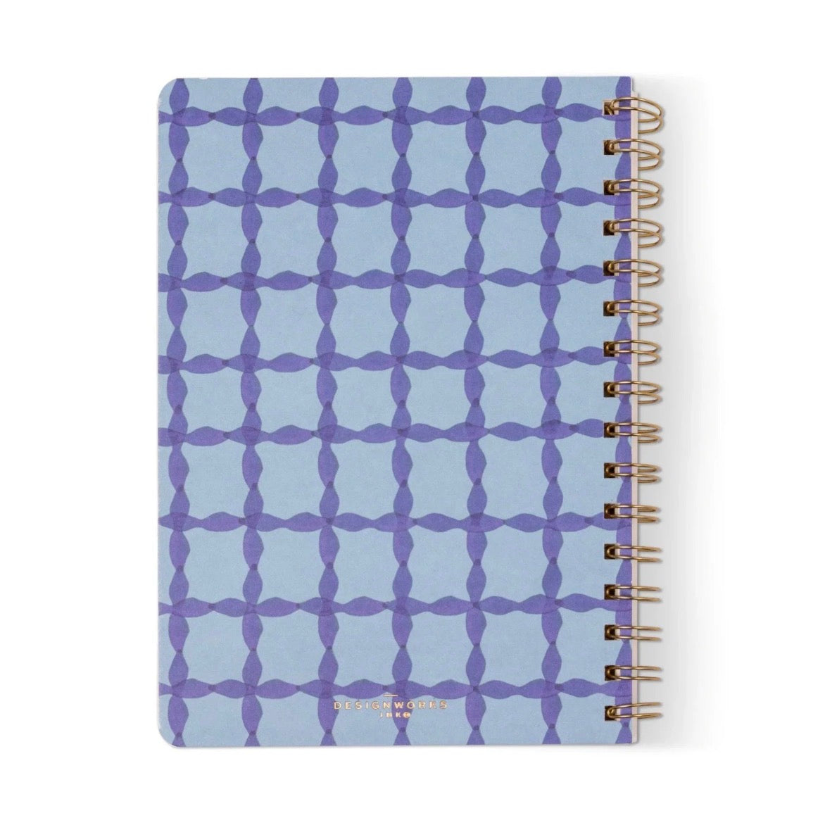 Small Twinwire Notebook - Blue Lattice