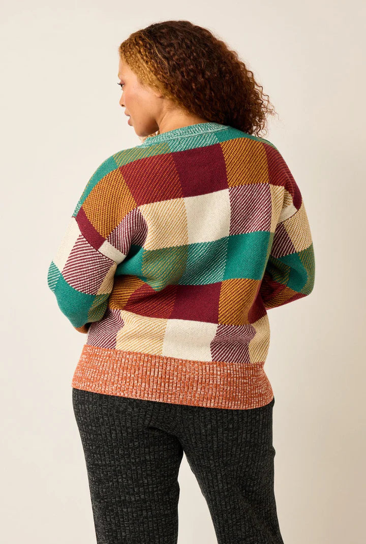Nancybird | Matilda Knit | Sunrise Check