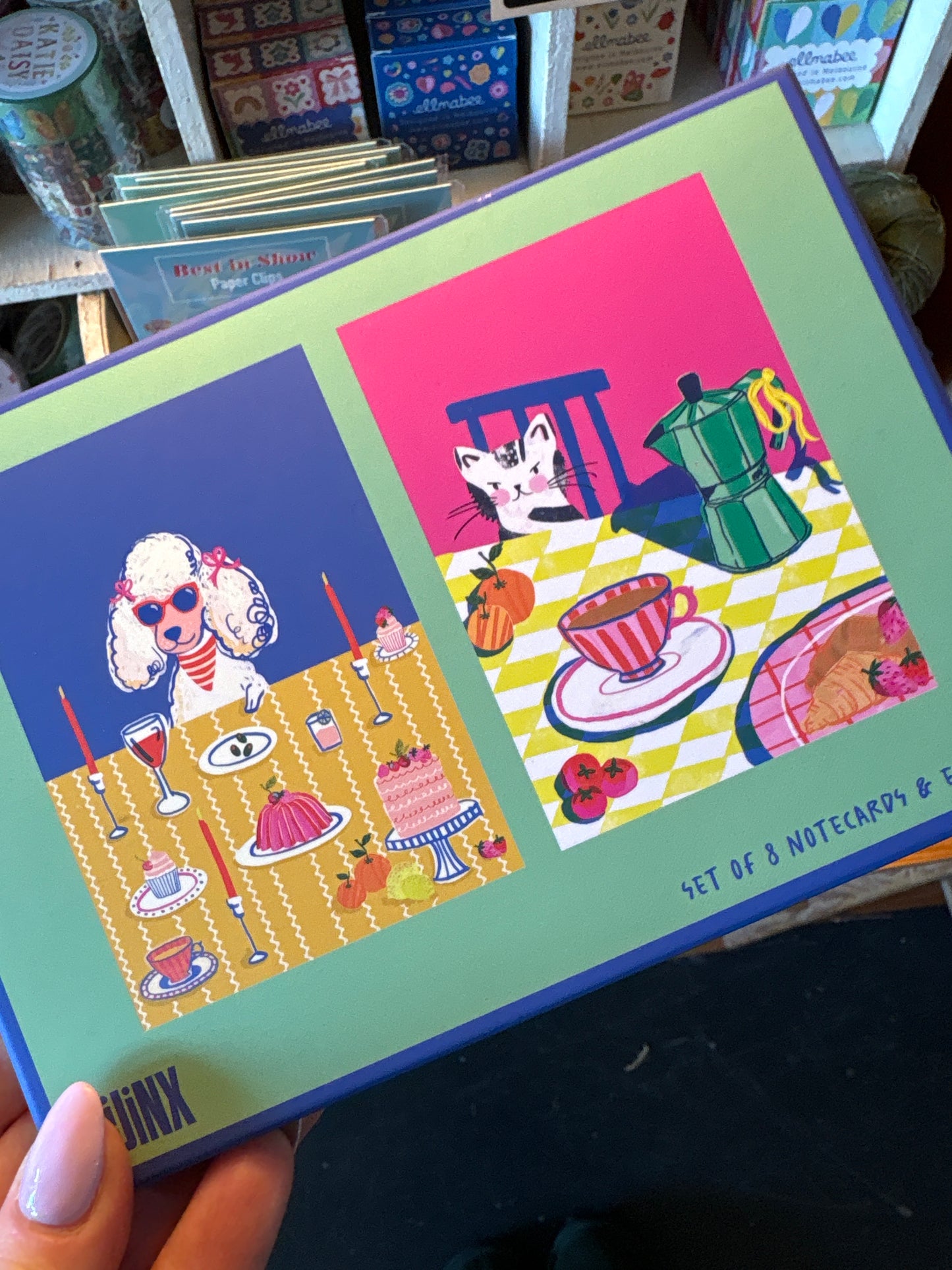Notecard & Envelope Set - Meals with a side of mischief