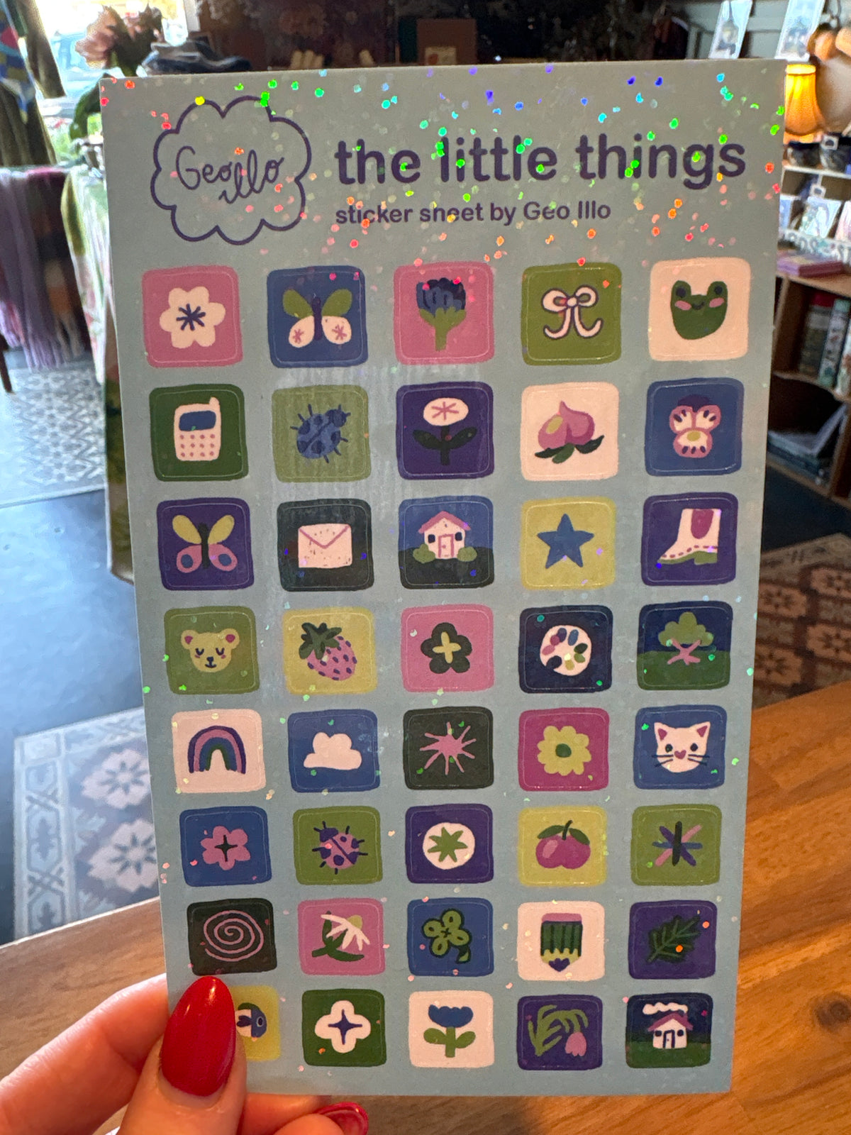 Geo Illo Little Things Sticker Sheet