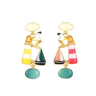 Taratata Jewellery - Horizon Cloud Stud Earrings