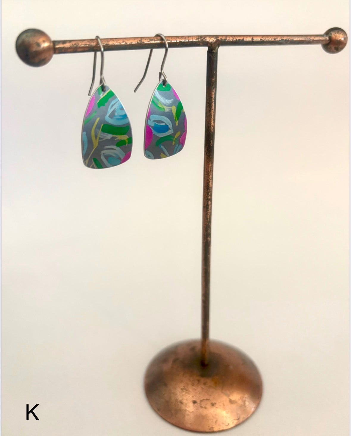Dilkes-Hoffman Anodised Aluminium Earrings - medium size