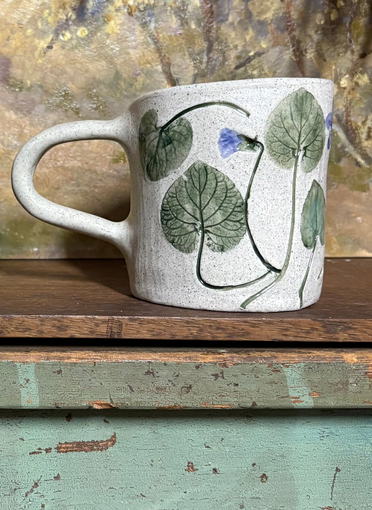 Handmade Ceramic Violet Mug