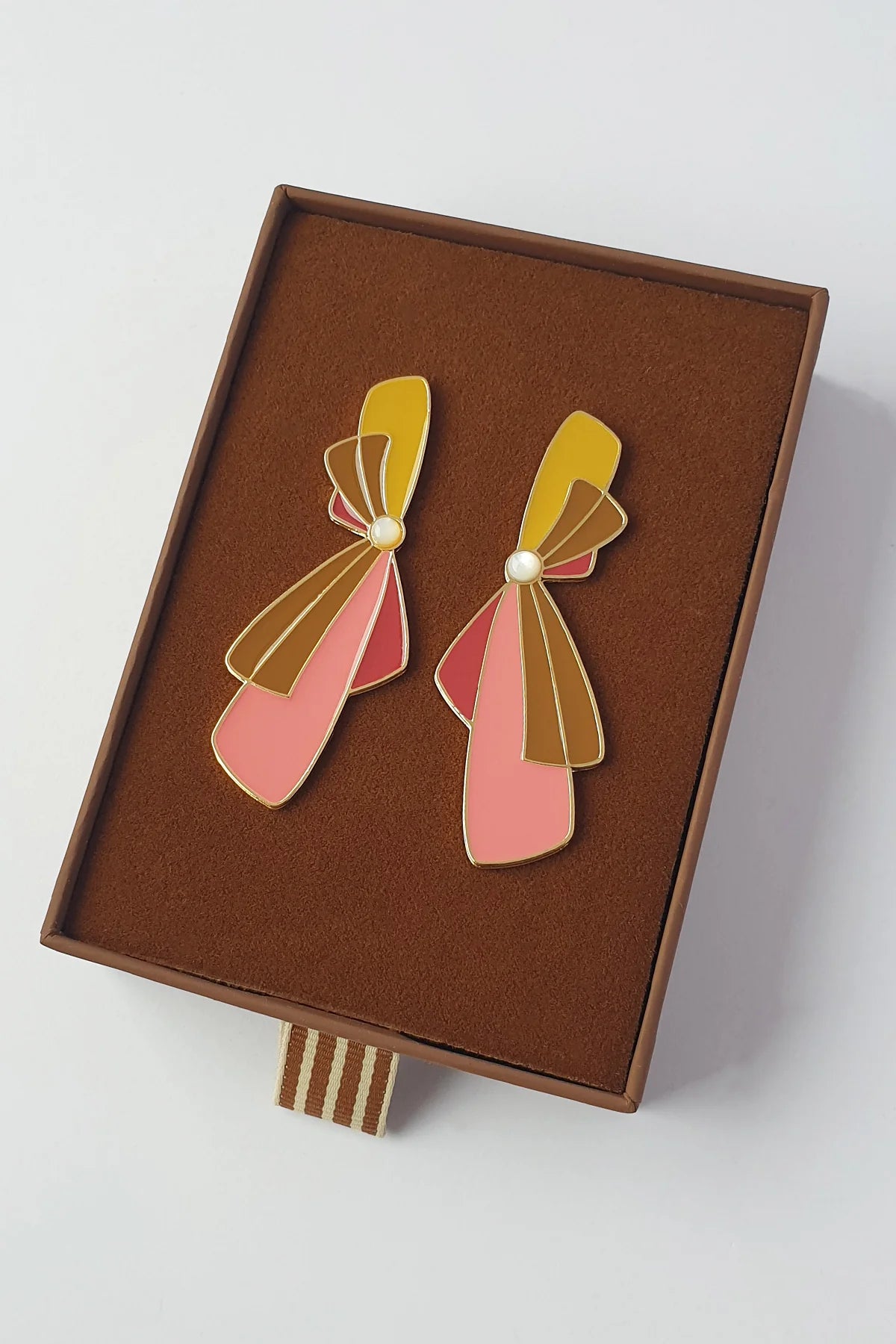 Middle Child Earrings - Ricochet Studs (Olive)