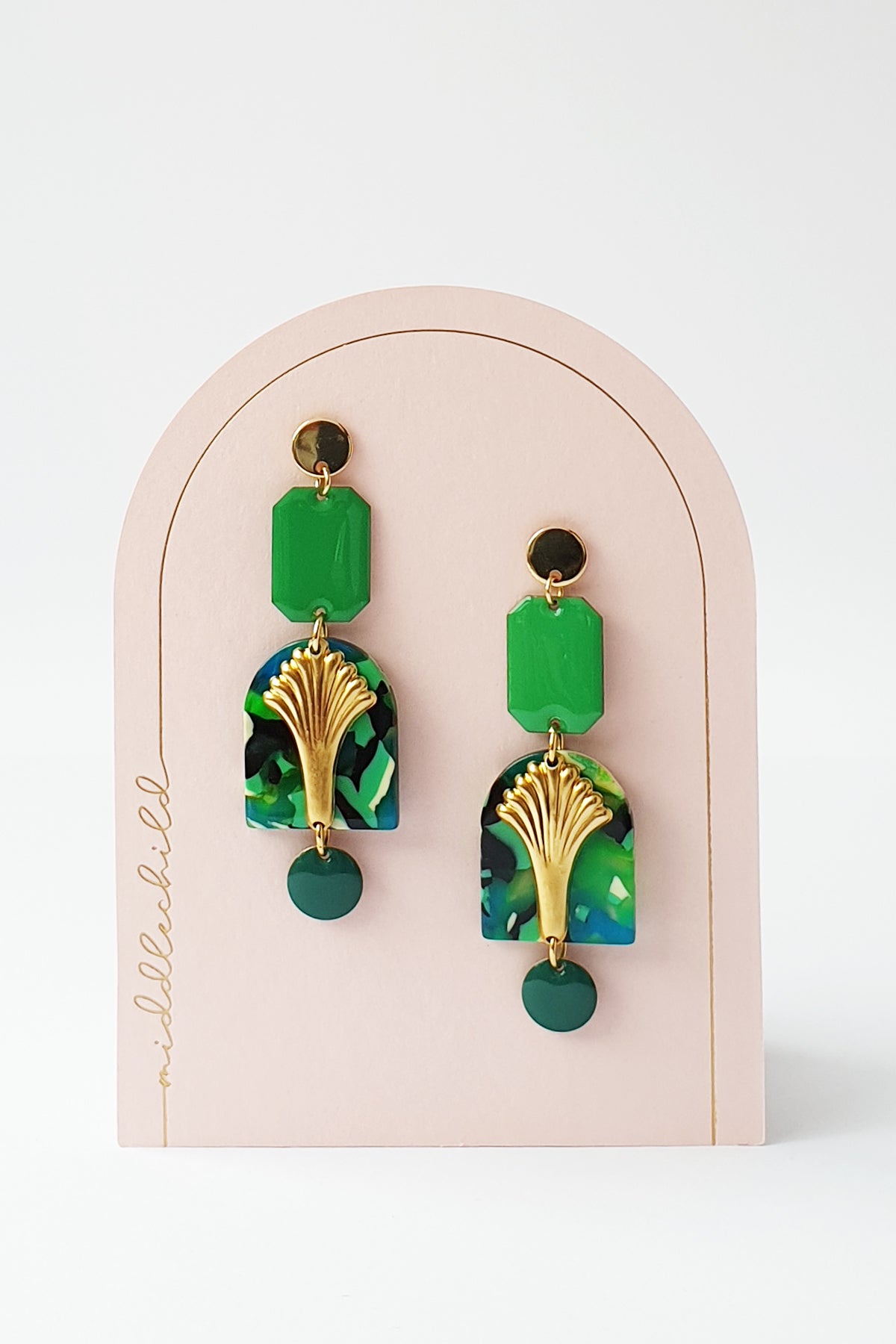 Middle Child Earrings - Atrium (Green)