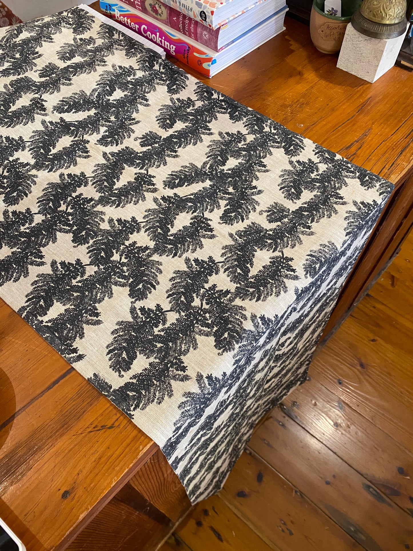 Bonnie and Neil Jacaranda Navy table runner