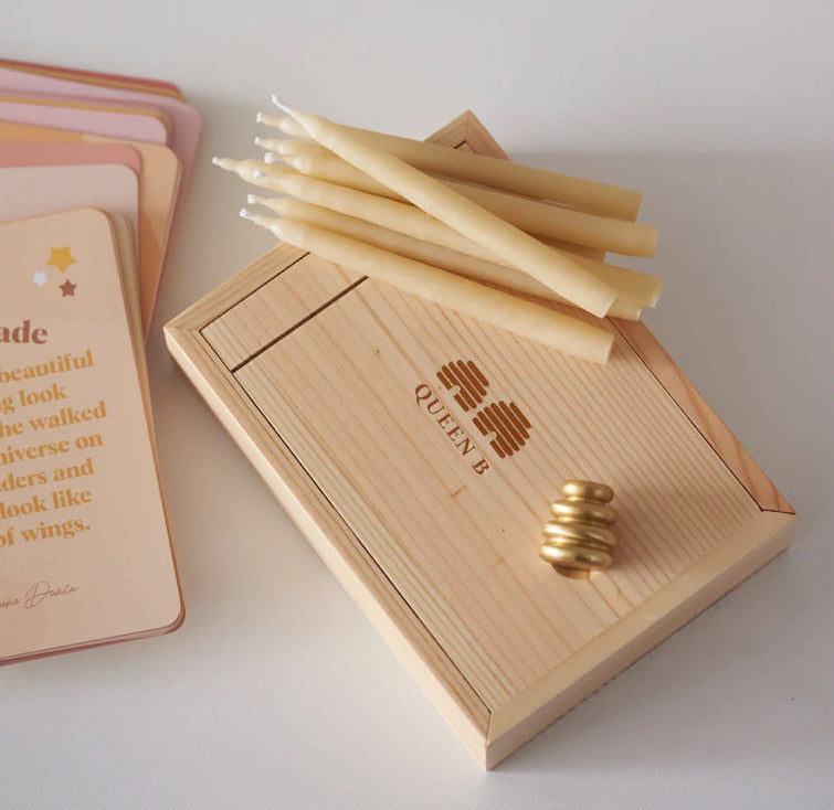Queen B Beeswax Candles - Mindfulness Kit