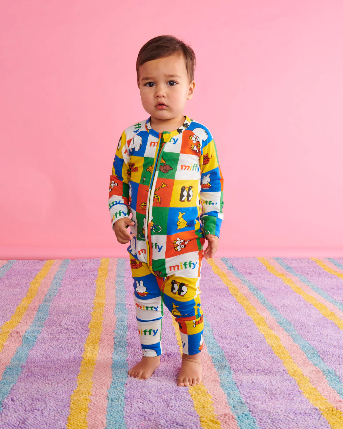 KIP&CO X MIFFY Miffy’s Adventures Organic Long Sleeve Zip Romper